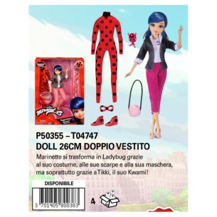 Miraculous Doll 26cm Doppio Vestito (T04747) di Bandai Miraculous