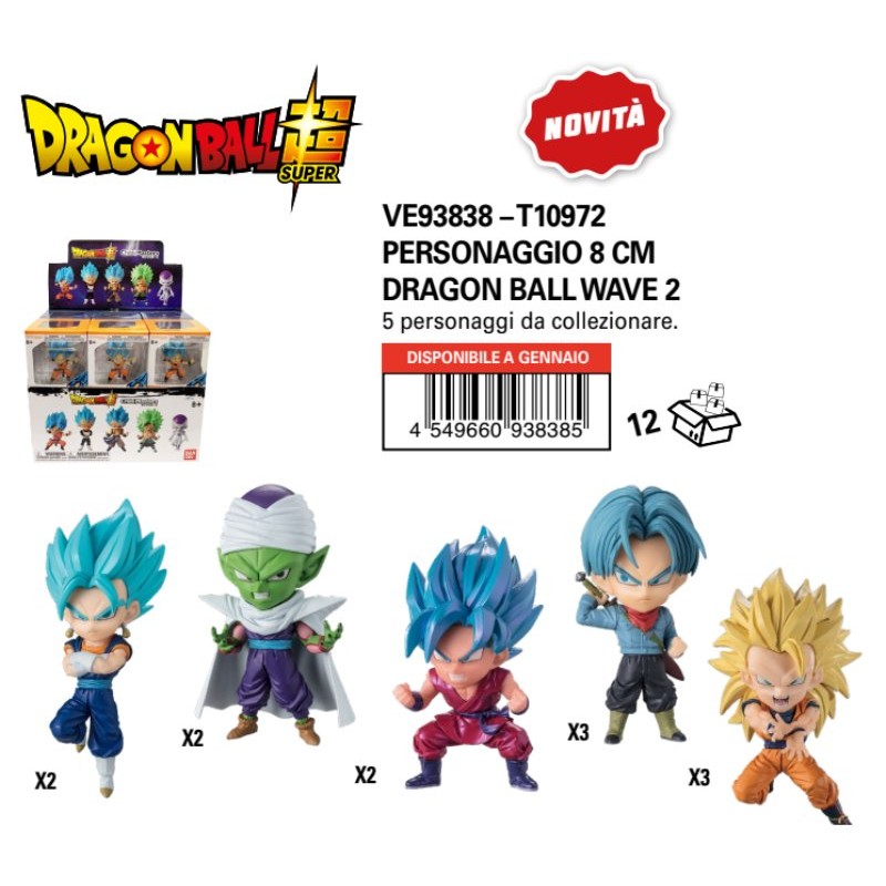 Pers.8 Cm Dragon Ball Wave 2 (T10972) di Bandai Dragonball