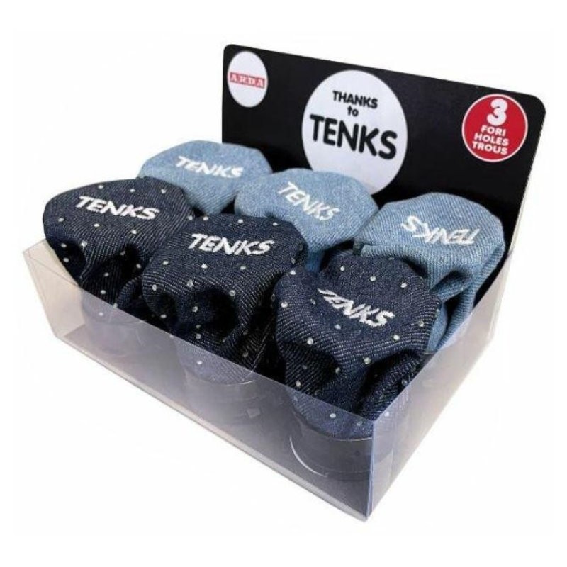 Temperamatite Tenks Jeans 3f Colori Assortiti 3 Fori Metallo di Arda
