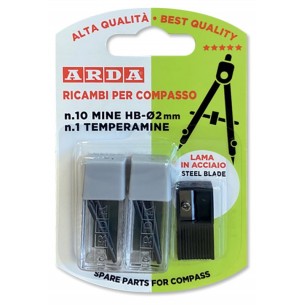 Blister 10 Mine Ricambio X Compassi di Arda