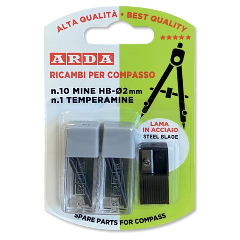 Blister 10 Mine Ricambio X Compassi di Arda