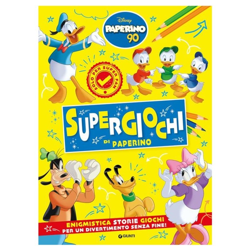 Libr.Supergiochi di Paperino 90 Anni (Walt Disney) di Giunti Editore S.P.A.