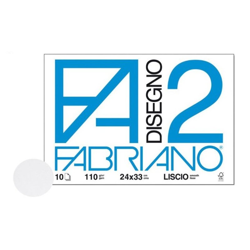 Album Fabriano Disegno 2 Liscio 24x33 110gr 10fl di Fedrigoni Spa