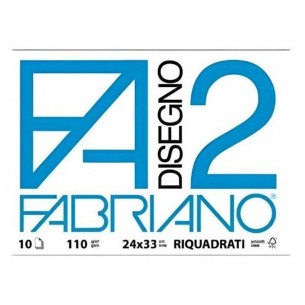 Album Fabriano Disegno 2 Squadrato 24x33 110gr 10fl di Fedrigoni Spa