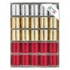 25 Rocchetti 10 Mt Mm 10 6870 Colori Metal Oro-Arg-Rosso di Brizzolari