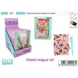 Tnt Secret Notes Box Diario con Penna Magica 18cm Disp 6pz di Toys-Garden