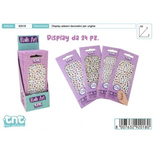Tnt Nails Art Decorazioni per Unghie Disp 24pz di Toys-Garden