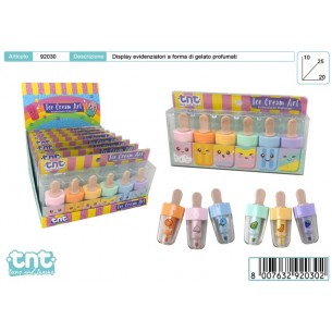 Tnt Icecream Art Pack Evidenziatori 8cm Disp 8pz di Toys-Garden