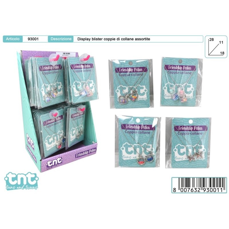 Tnt Friendship Potion Coppia Collane Disp 36 di Toys-Garden