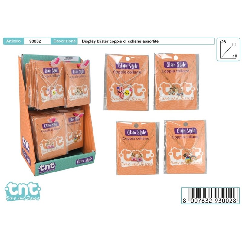 Tnt Glam Style Coppia Collane Disp 48pz di Toys-Garden