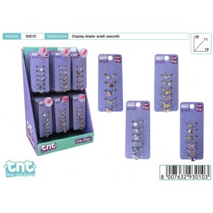 Tnt Glam Rings Set Anelli Disp 48pz di Toys-Garden