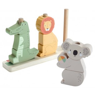 Fisher-Price Wood Animali della Savana di Mattel Fisherprice