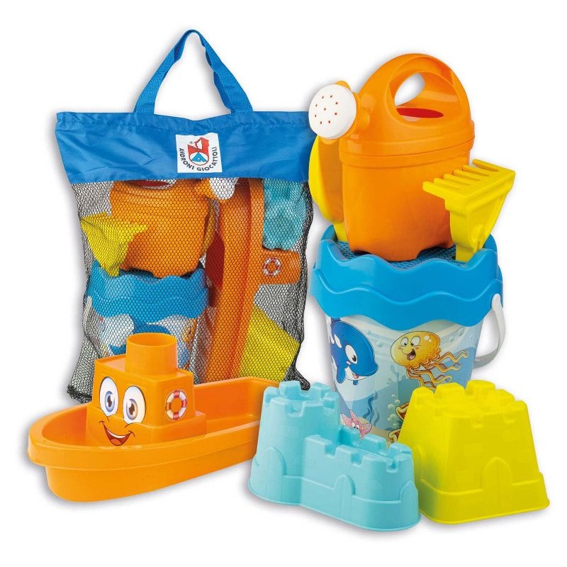 Set Mare Decoro Happy Fish in Borsa Rete - Cm.34x18x44 (Borsa Rete) di Androni