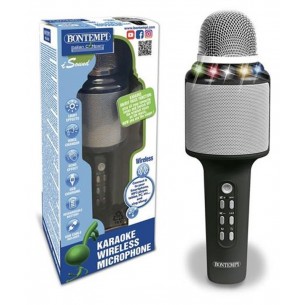 Microfono Karaoke Wireless con Altoparlante ed Effetti Luminosi di Bontempi