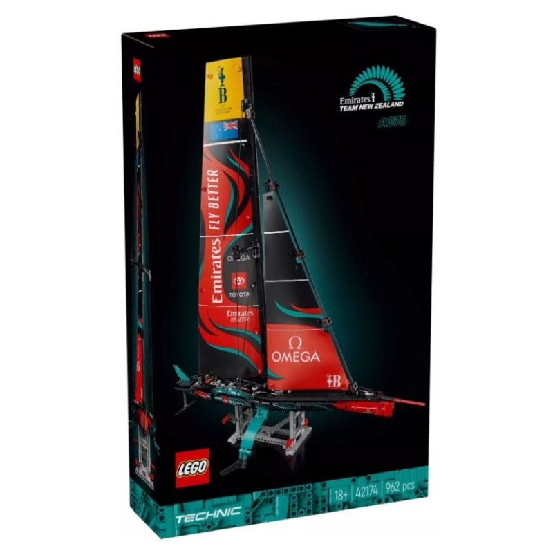 Yacht Emirates Team New Zealand Ac75 di Lego