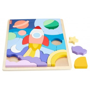 Fisher-Price Wood Puzzle Astronave di Mattel Fisherprice