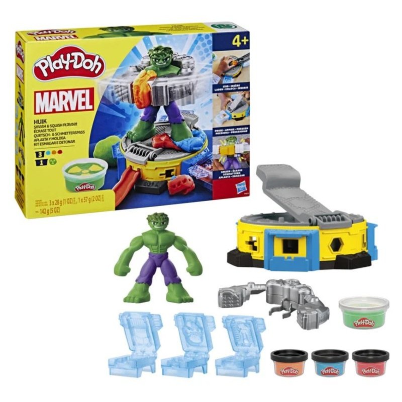 Pd Hulk Smash & Squish di Hasbro Play-Doh