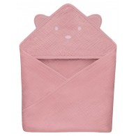 Hooded Towel (Lo-Muslin-Hooded-Towel-Pink-Baby) di Lionelo Accessori