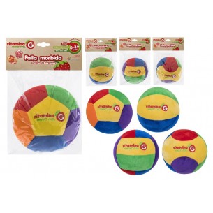 Palla Soffice 15cm C/Sonaglio 4ass (Polyester) di Globo