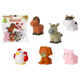 Gommolosi Animali Fattoria 6pz di Globo