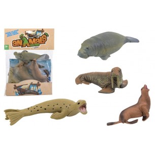 Animali dei Ghiacci 4pz in Busta di Globo