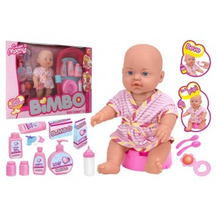 Bambola Cm31 Beve e Bagna C/Vasca 16 Acc di Globo