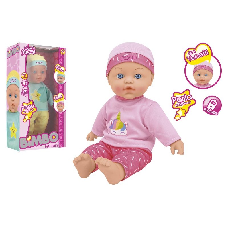 Bambola Cm 41 B/O Try Me 6 Frasi 2 Ass di Globo