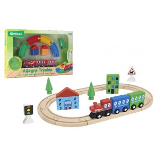 Pista Treno Magnetico in Legno 2 Ass di Globo