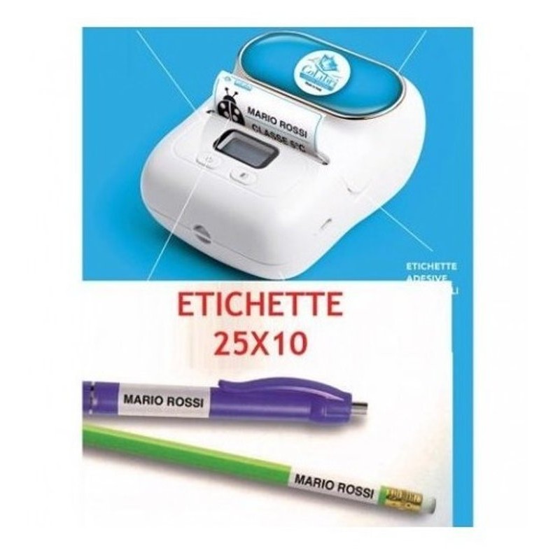 Rotolo Etichette Colibri 25x10mm di Colibri' System Spa