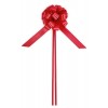 Satin Pull-Bows 25mm Cf 12 Fiocco Strip in Tessuto Rosso di Star