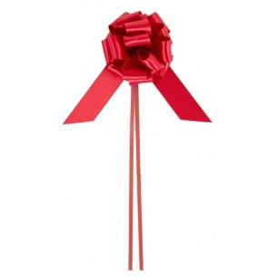 Satin Pull-Bows 38mm Cf 12 Fiocco Strip in Tessuto Rosso di Star