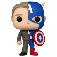 Funko Split Captain A/Steve R (Pop! Vinyl: Marvel Comics) di Funko Lcc