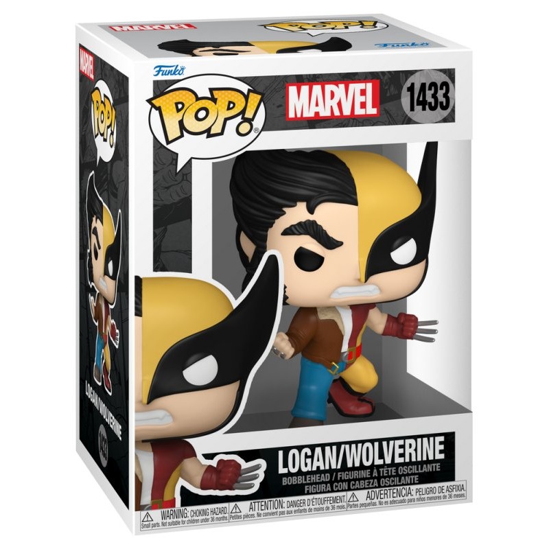 Split Wolverine/Logan? (Pop! Vinyl - Marvel Comics) di Funko Lcc