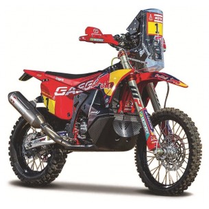 1/18 Wrb Ktm Cycle Gasgas Rx450f (Dakar 2023) di Bburago