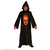 Cost.Skeleton Devil (Tunica con Cappuccio) (140 Cm / 8-10 Years) di Widmann
