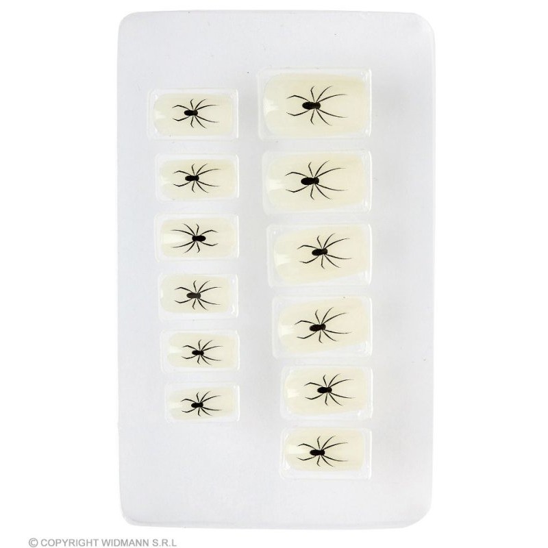 Set da 12 Unghie Ragni Fosforescenti Auto-Adesive di Widmann