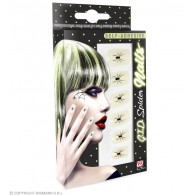 Set da 12 Unghie Ragni Fosforescenti Auto-Adesive di Widmann