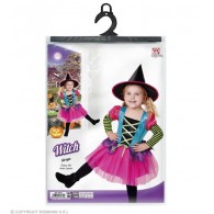 Cost.Strega (Vestito. Cappello) (104 Cm / 2-3 Years) di Widmann