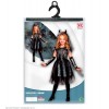 Cost.Skeledev Bride (Vestito. Guanti Senza Dita. Velo Sposa con Corna) (128 Cm / 5-7 Years) di Widmann