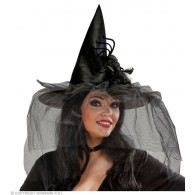 Cappelli da Strega con Tulle. Piume e Ragno di Widmann
