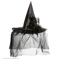 Cappelli da Strega con Tulle. Piume e Ragno di Widmann