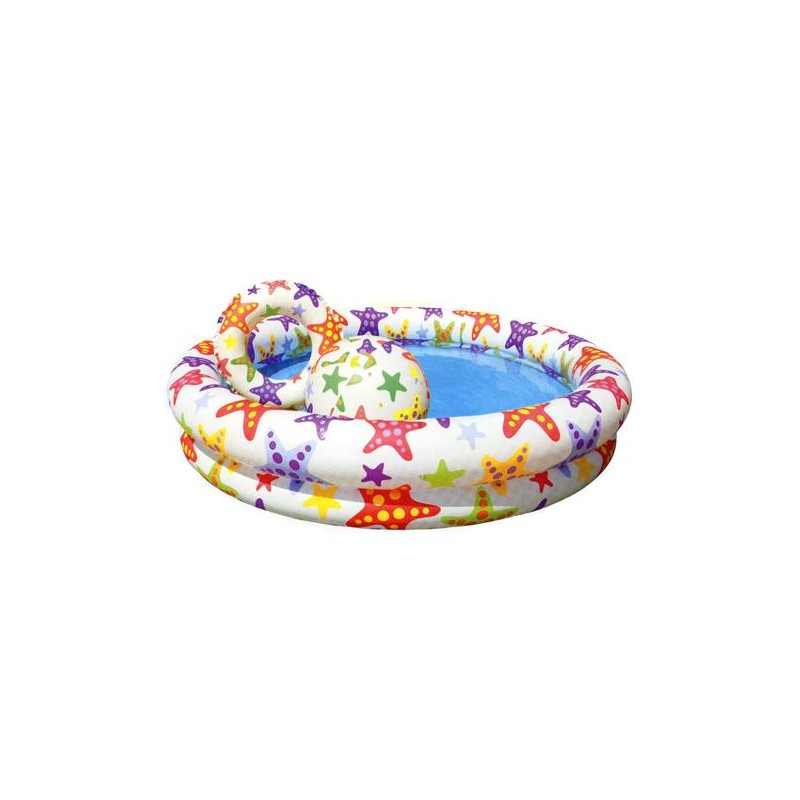 Set Piscina/Palla/Salvagente Stars di Intex