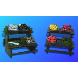 Banco Frutta/Pesce Cm. 8x7 (Imb. Assortito) di Rossi-Rosa