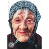 Maschera Befana in Lattice con Fazzoletto e Capelli C/Cav. di Carnival-Toys