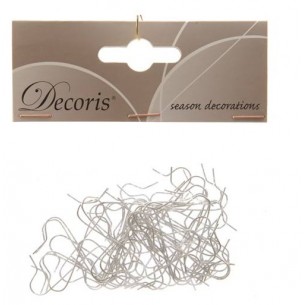 Bauble Hangers, Colour: Silver, Size: 3.5cm di Kaemingk