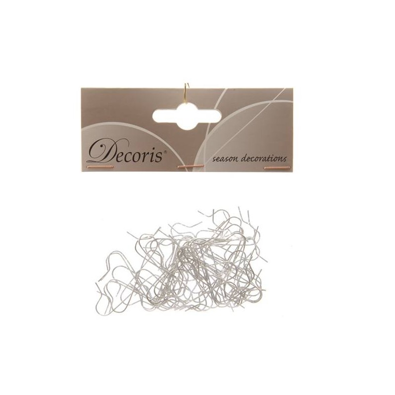 Bauble Hangers, Colour: Silver, Size: 3.5cm di Kaemingk