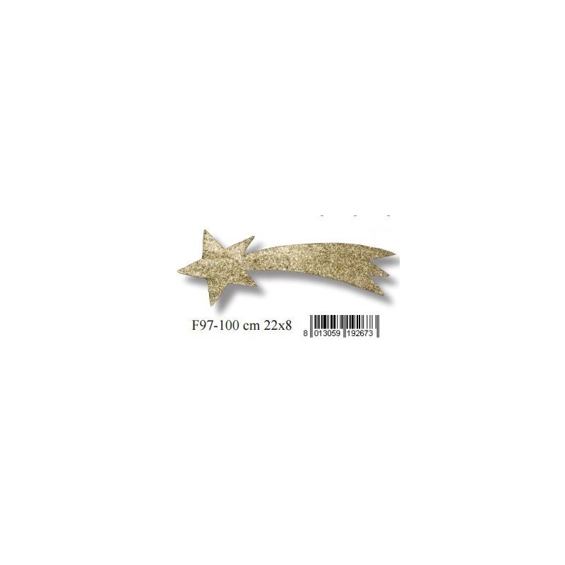 Accessorio Stella Cometa Oro Cm 22x8 di Euromarchi