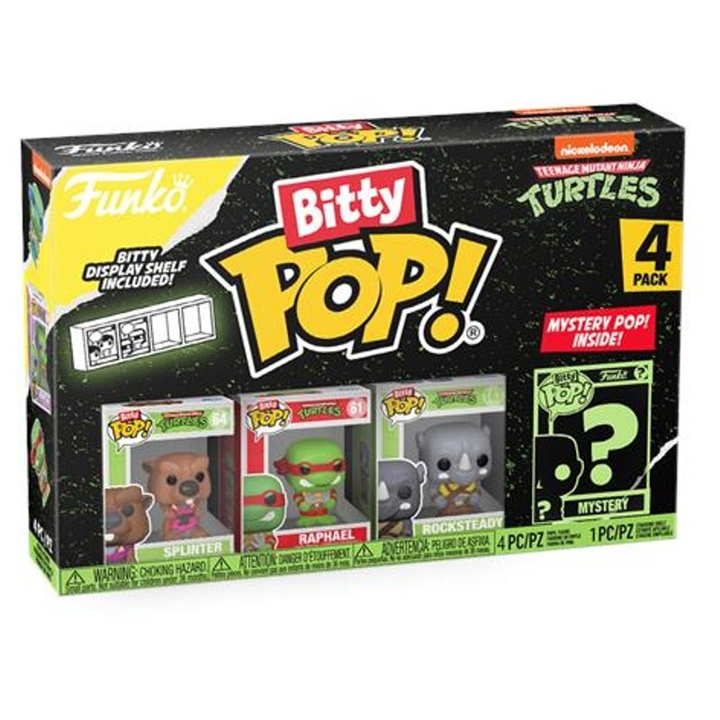 Tmnt Splinter 4pk (Pop! Bitty 4pk - Teenage Mutant Ninja Turtles) di Funko Lcc