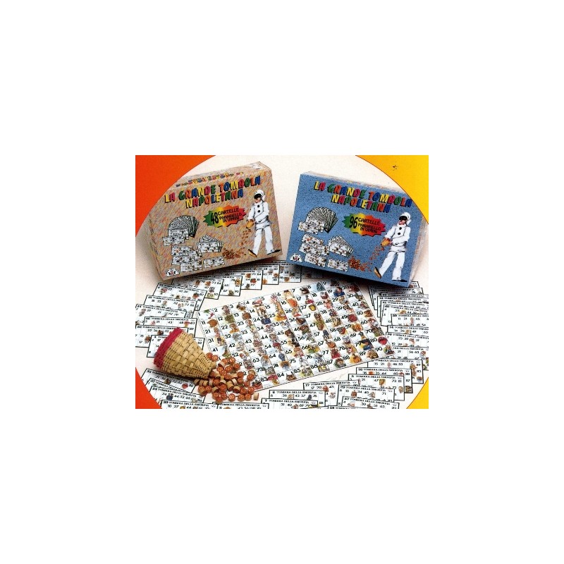 Tombola Napoletana 48 Cartelle di Marca-Stella