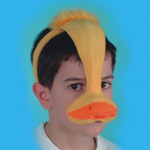 Maschera in Plastica con Piume Viola e Gemma su Cartoncino di Carnival-Toys